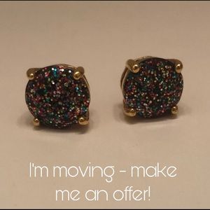 ♠️ kate spade ♠️ multi glitter gumdrop studs